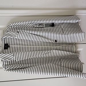 Worthington Black & White Striped Jacket